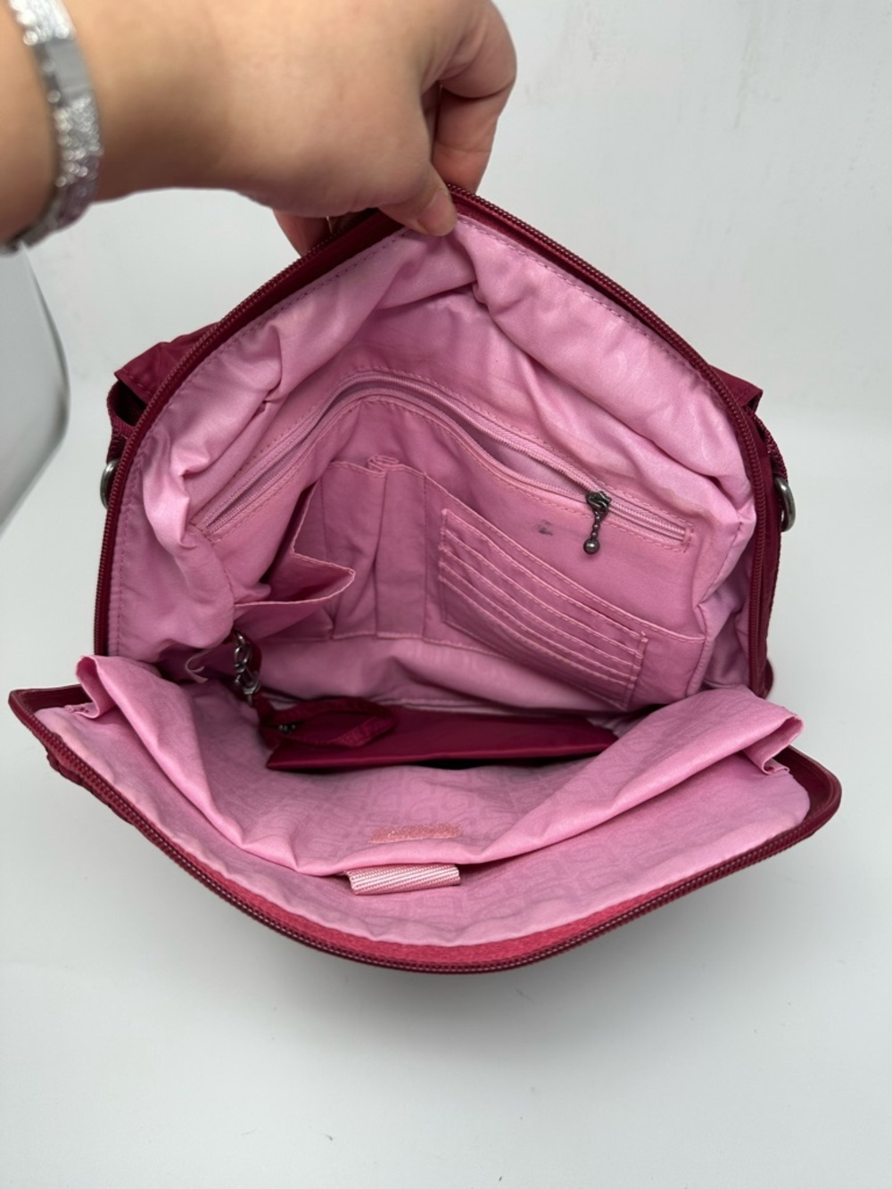 Baggallini Enchant Espresso Quilted Backpack - Picture 12 of 14